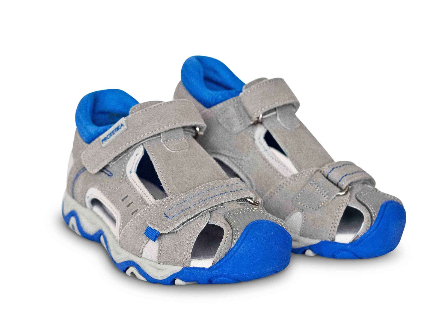 Arch supporting sandals with leather upper and inside