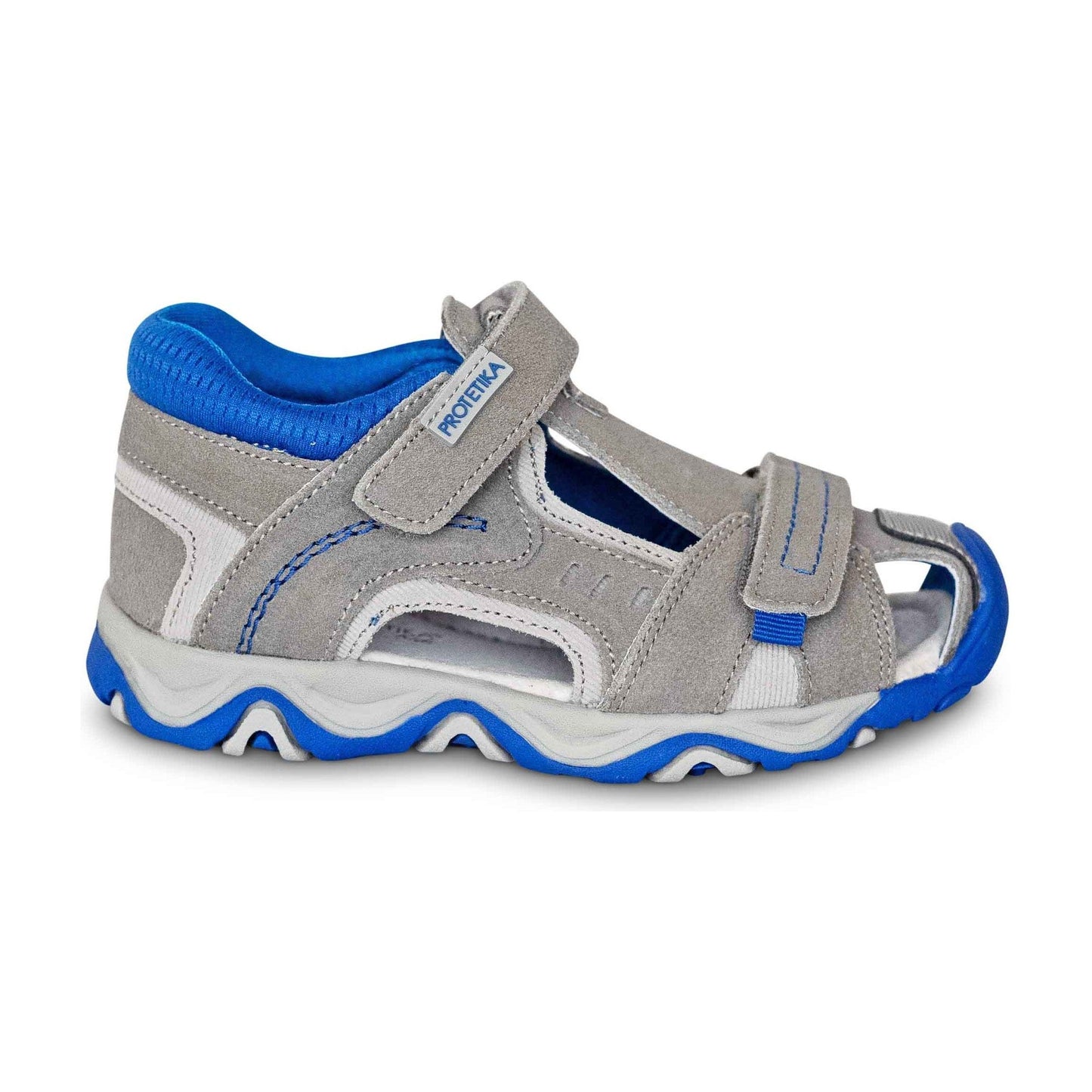Leather sandals with arch support for older boys