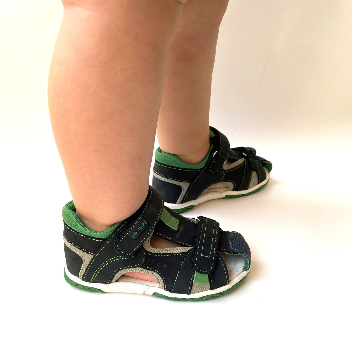 LORENZO green toddler boy arch support sandals