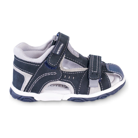 LORENZO grey toddler boy arch support sandals - feelgoodshoes.ae