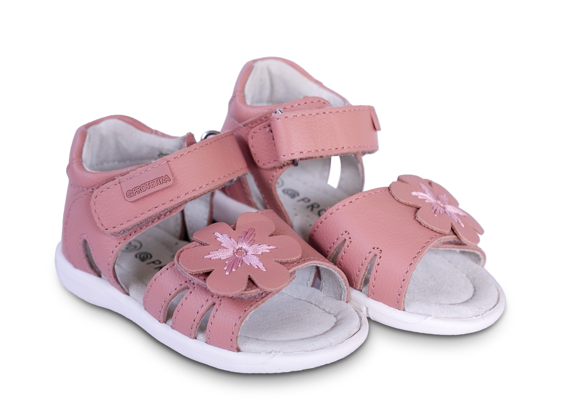 Open toe sandals with firm heels by Protetika, import from Europe.