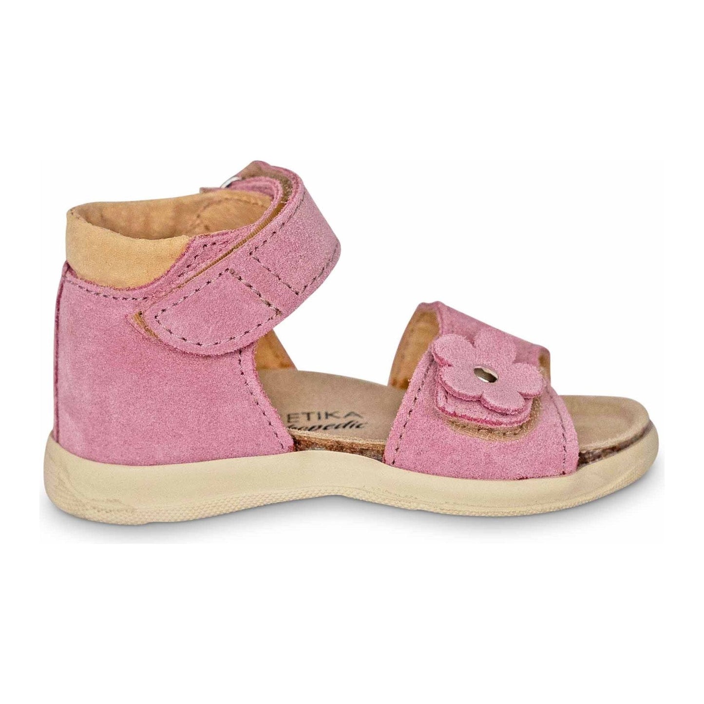 High ankle girls pink orthopedic sandals