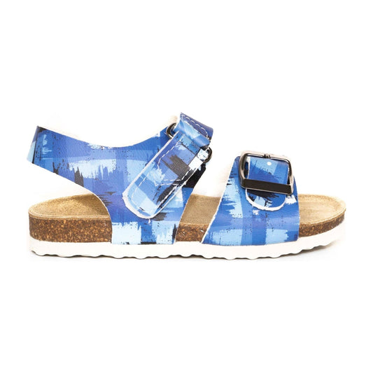 orthopedic older boys sandals : T97: light and dark blue - feelgoodshoes.ae