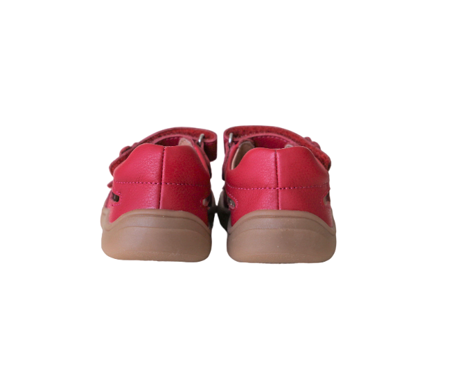 barefoot TERY red girls sneakers (narrow)