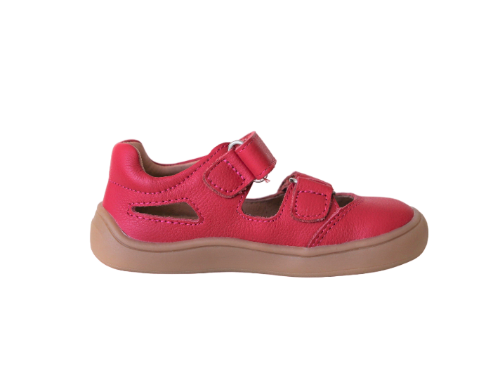 barefoot TERY red girls sneakers (narrow)