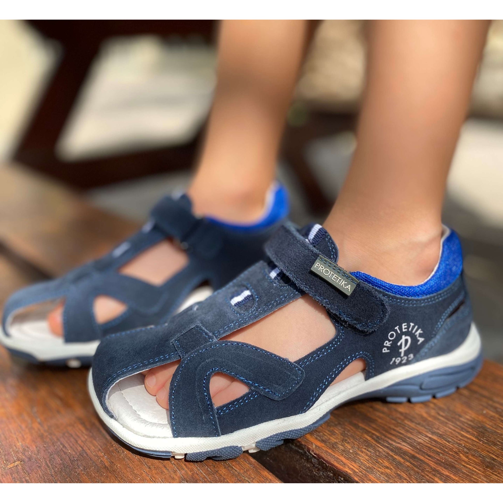 Protetika brand genuine leather sandals with arch support for big boys