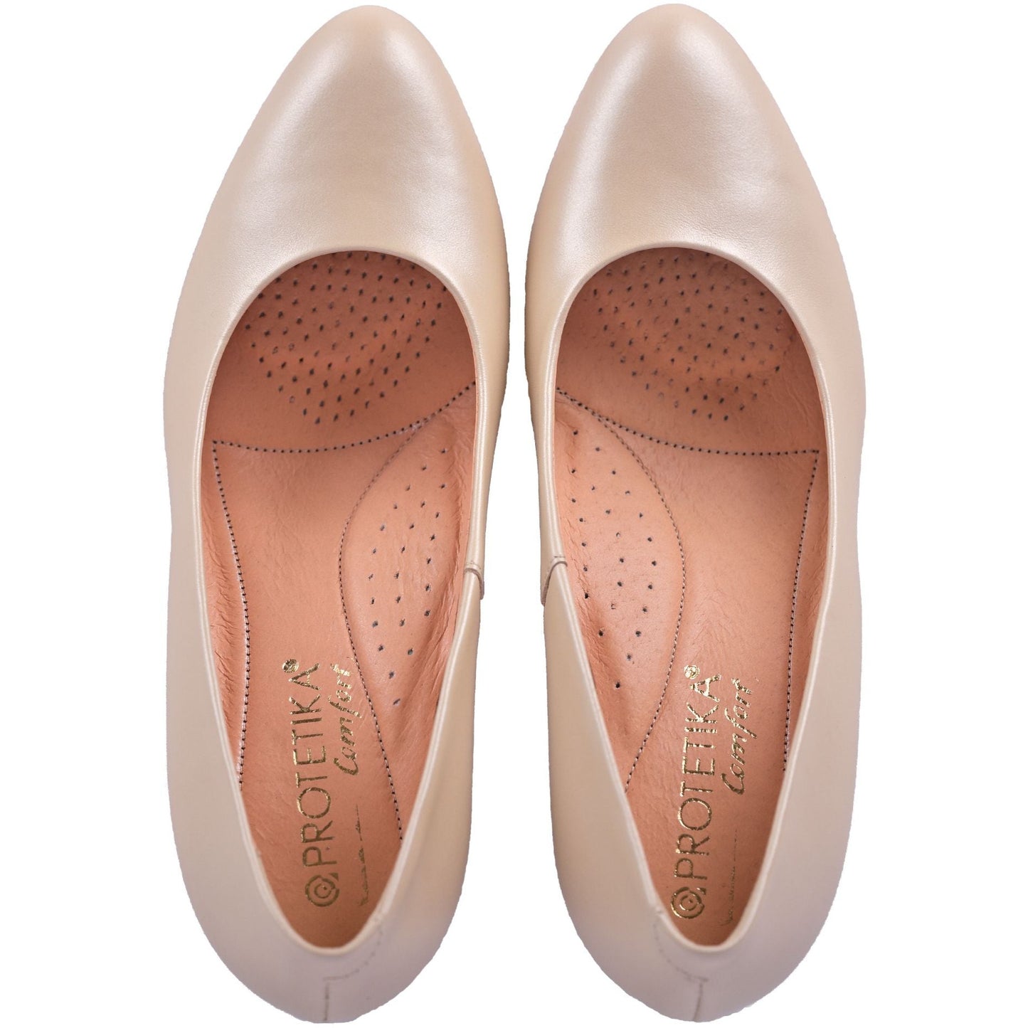 ARCHIE beige women heel pump shoes - feelgoodshoes.ae