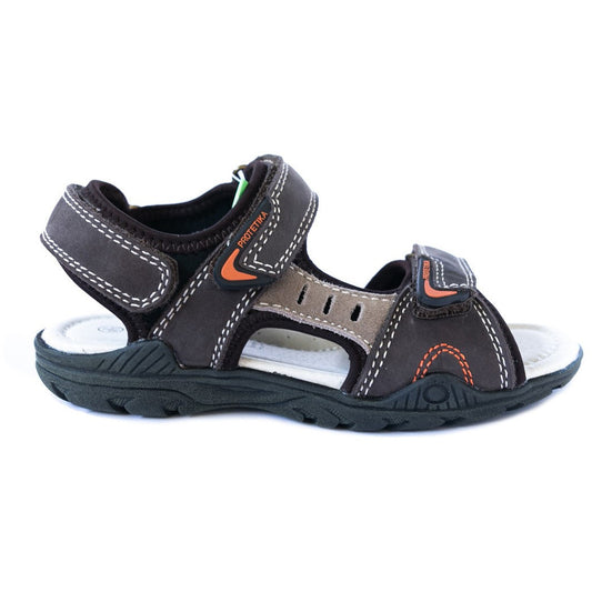Last piece in size EU 31, brown anatomically shaped sandals for older boys