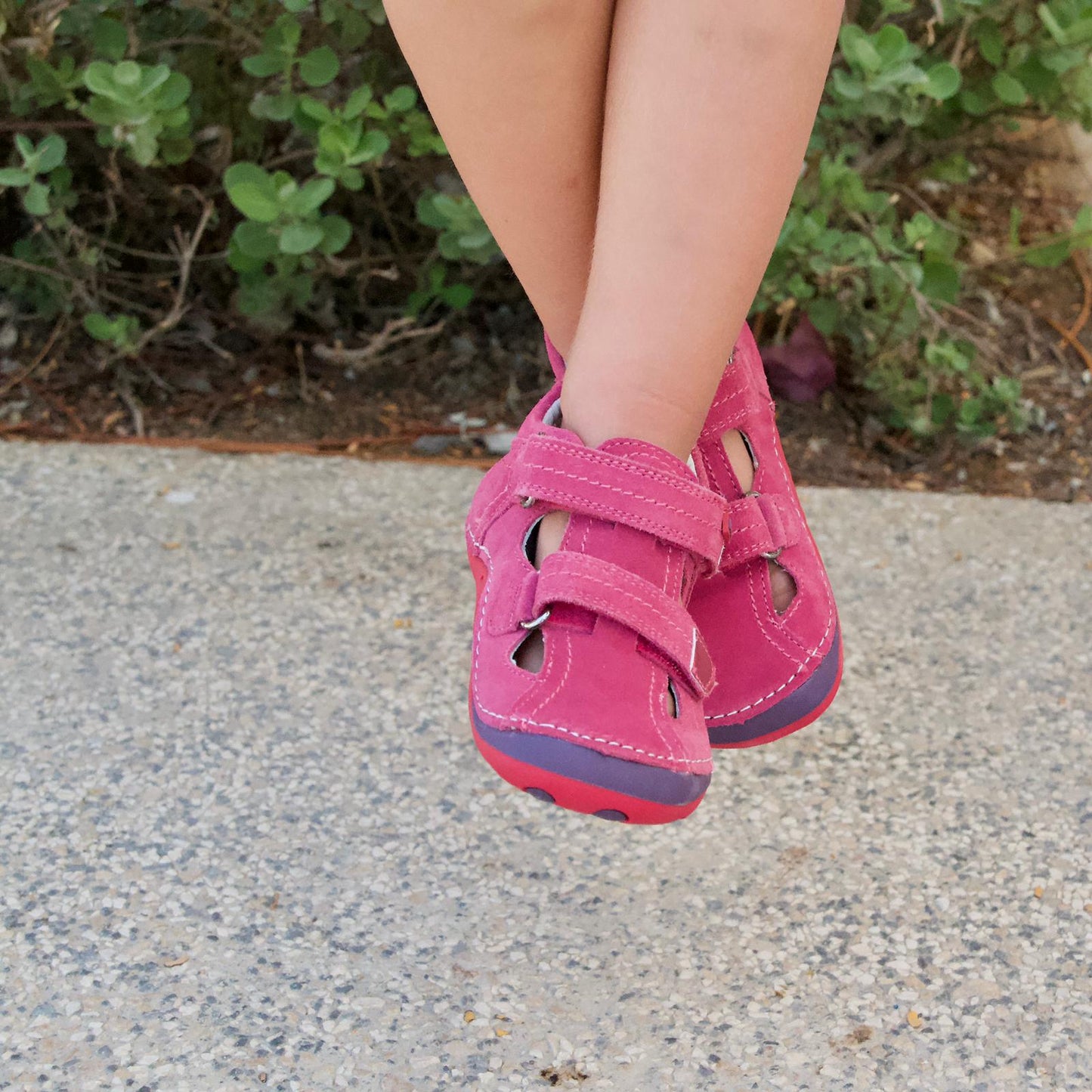 barefoot MELA toddler girl sneakers (wide)