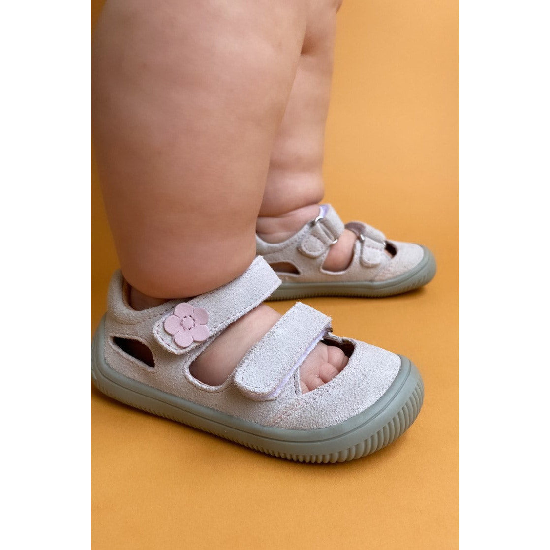 barefoot MERYL gris girls sneakers (narrow)