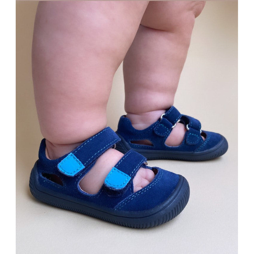 barefoot MERYL turquoise toddler girl/boy sneakers (narrow)