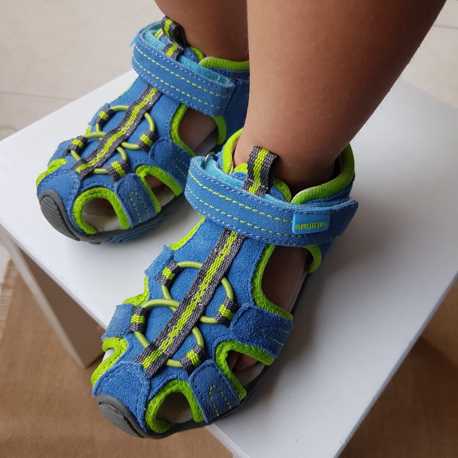 SID blue toddler boy arch support sandals - feelgoodshoes.ae