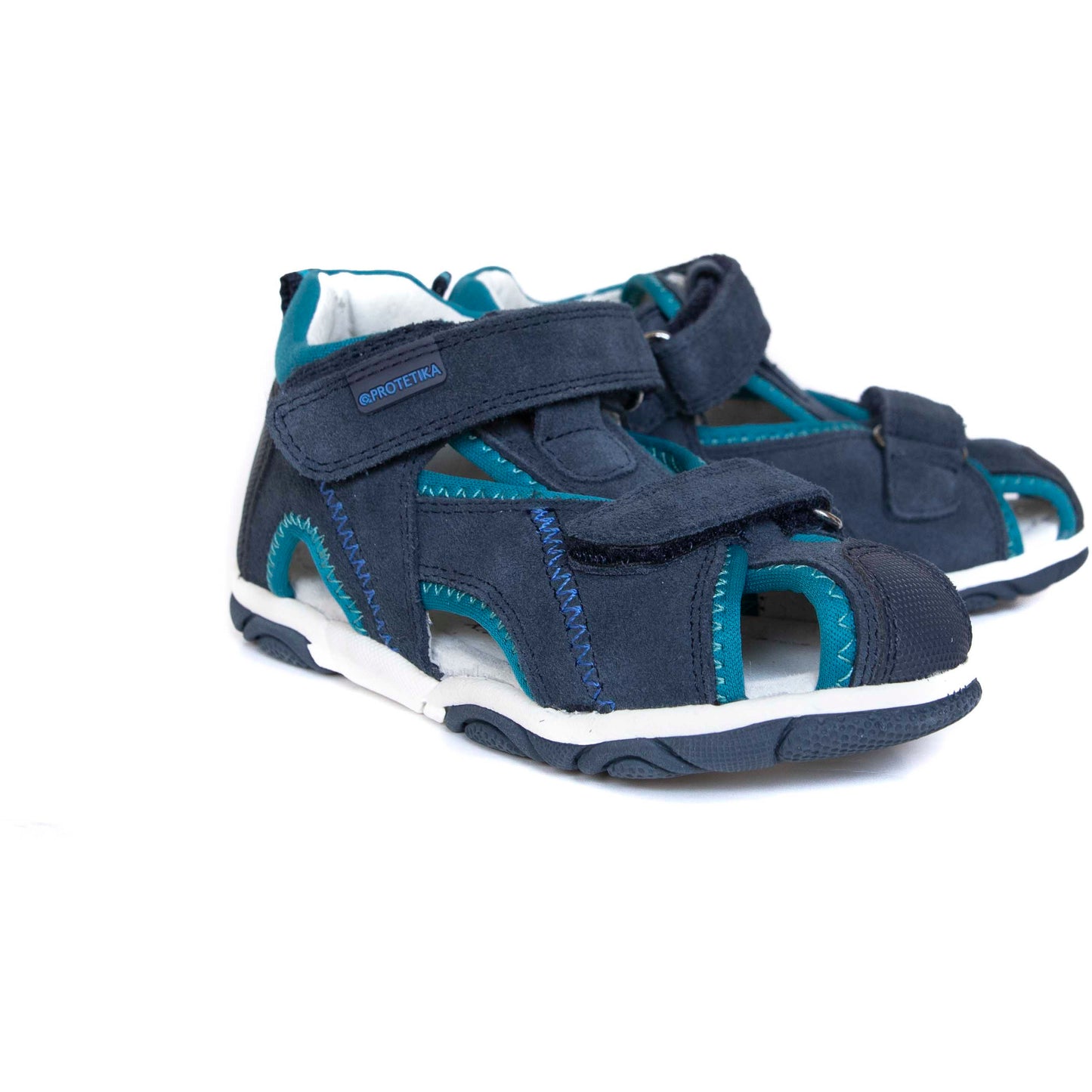 STOLER navy toddler boy arch support sandals