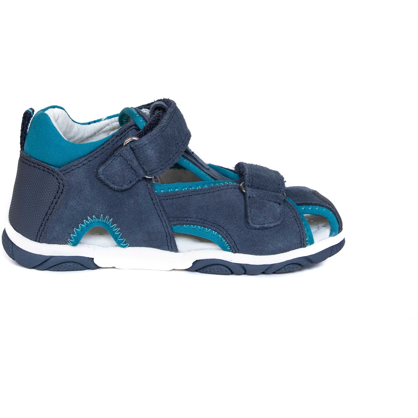 STOLER navy toddler boy arch support sandals