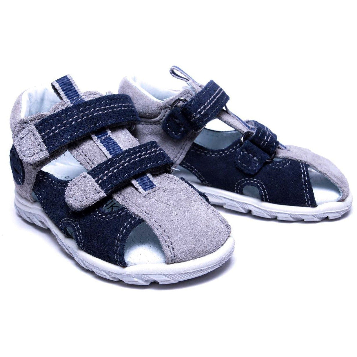 orthopedic toddler boy sandals: T102: color blue grey - feelgoodshoes.ae