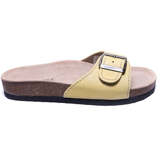 T80: color 70 - yellow ladies orthotic sandals - feelgoodshoes.ae