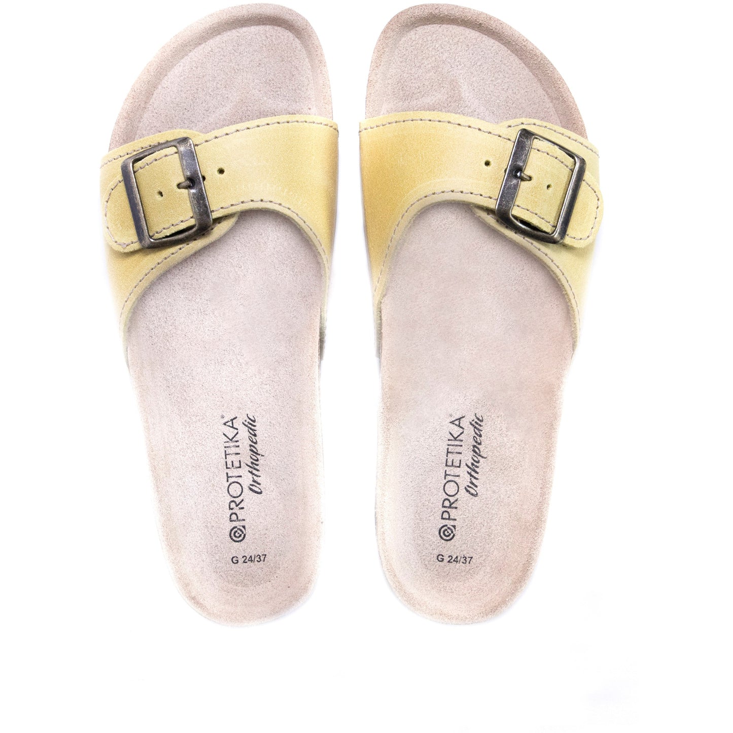 T80: color 70 - yellow ladies orthotic sandals - feelgoodshoes.ae