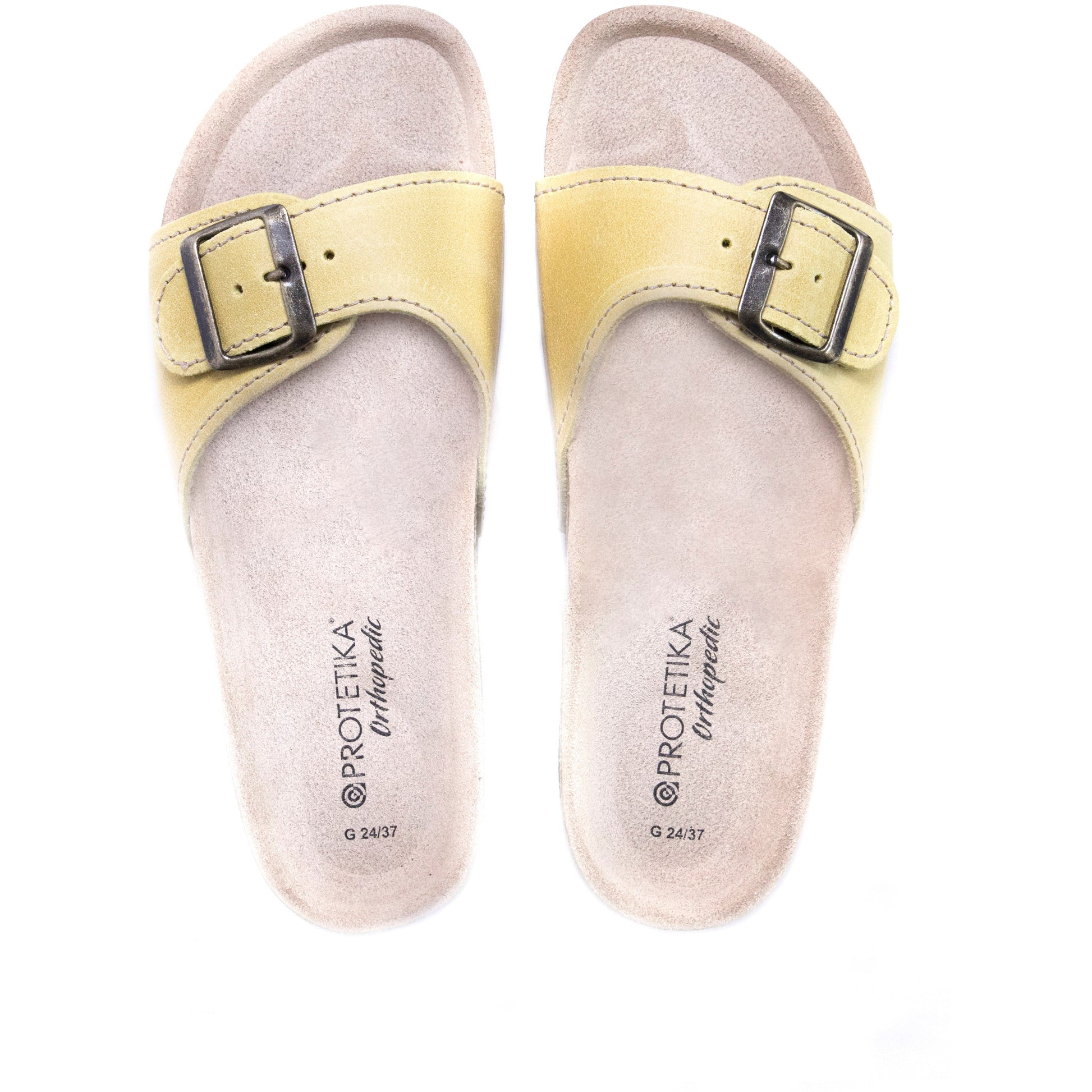 T80: color 70 - yellow ladies orthotic sandals - feelgoodshoes.ae