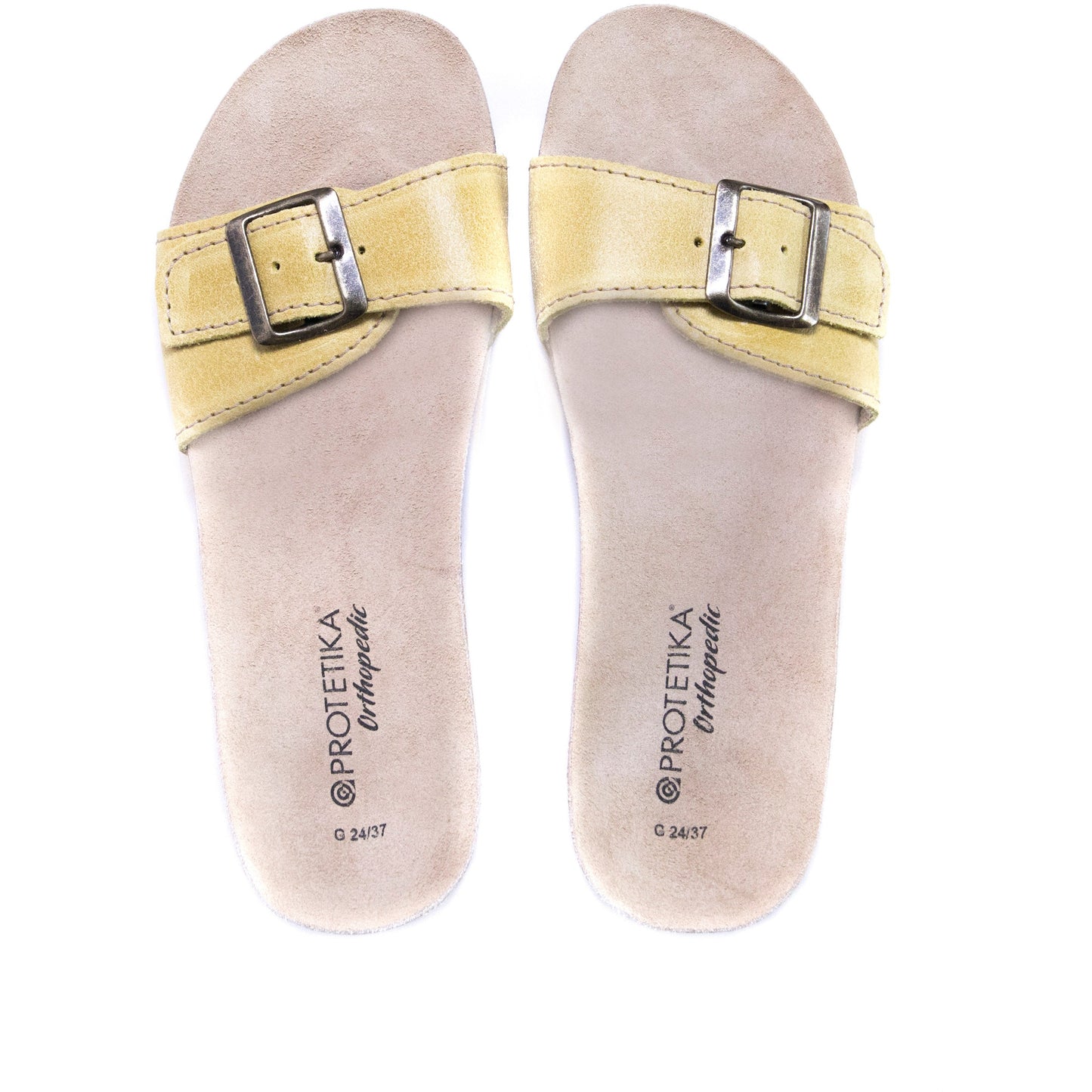 T84: color 70 - yellow ladies orthotic wedge sandals - feelgoodshoes.ae