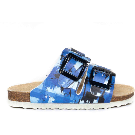orthopedic older boys sandals : T94: light and dark blue - feelgoodshoes.ae