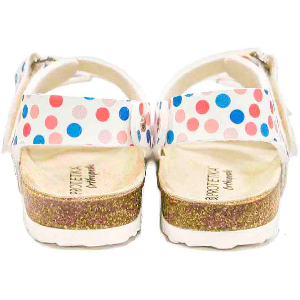 orthotic older girls sandals : T97: polka dots - feelgoodshoes.ae