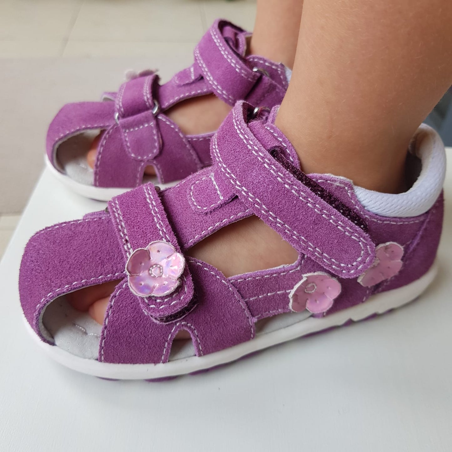 VIOLET lila toddler girl arch support sandals