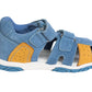 Blue arch support Protetika sandals for small boys, genuine leather on the inside and upper.