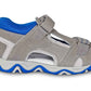 Leather sandals with arch supports for older boys