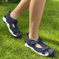 Arch supporting orthotic suede leather sandals for older boys.