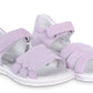 Sandals for older girls with a firm heel counter and an arch support
