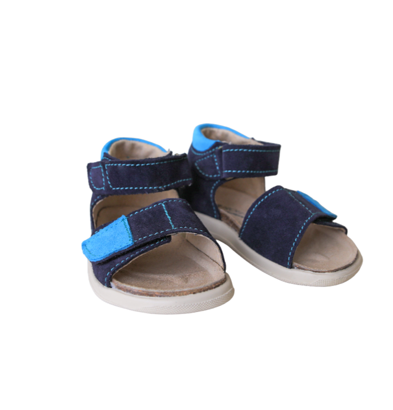 orthopedic boy sandals: T77: color blue