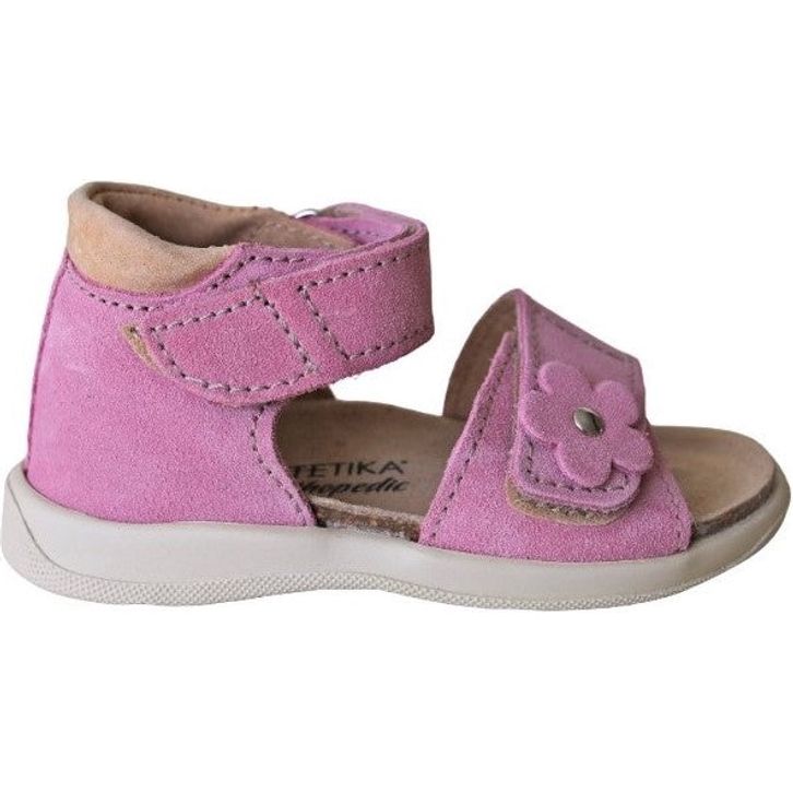Certified orthopedic PROTETIKA sandals for toddlers and bigger girls, with suede upper, and a high arch support and closed and firm heel counter, are a great option if your girls needs supportive shoes.