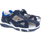 Anatomically shaped foot arch supporting sandals for boys