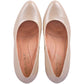 ARCHIE Beige Women's Heel Pumps - Elegant Leather Shoes