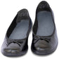 Black Leather Ballet Flats - Comfortable Women's Shoes
