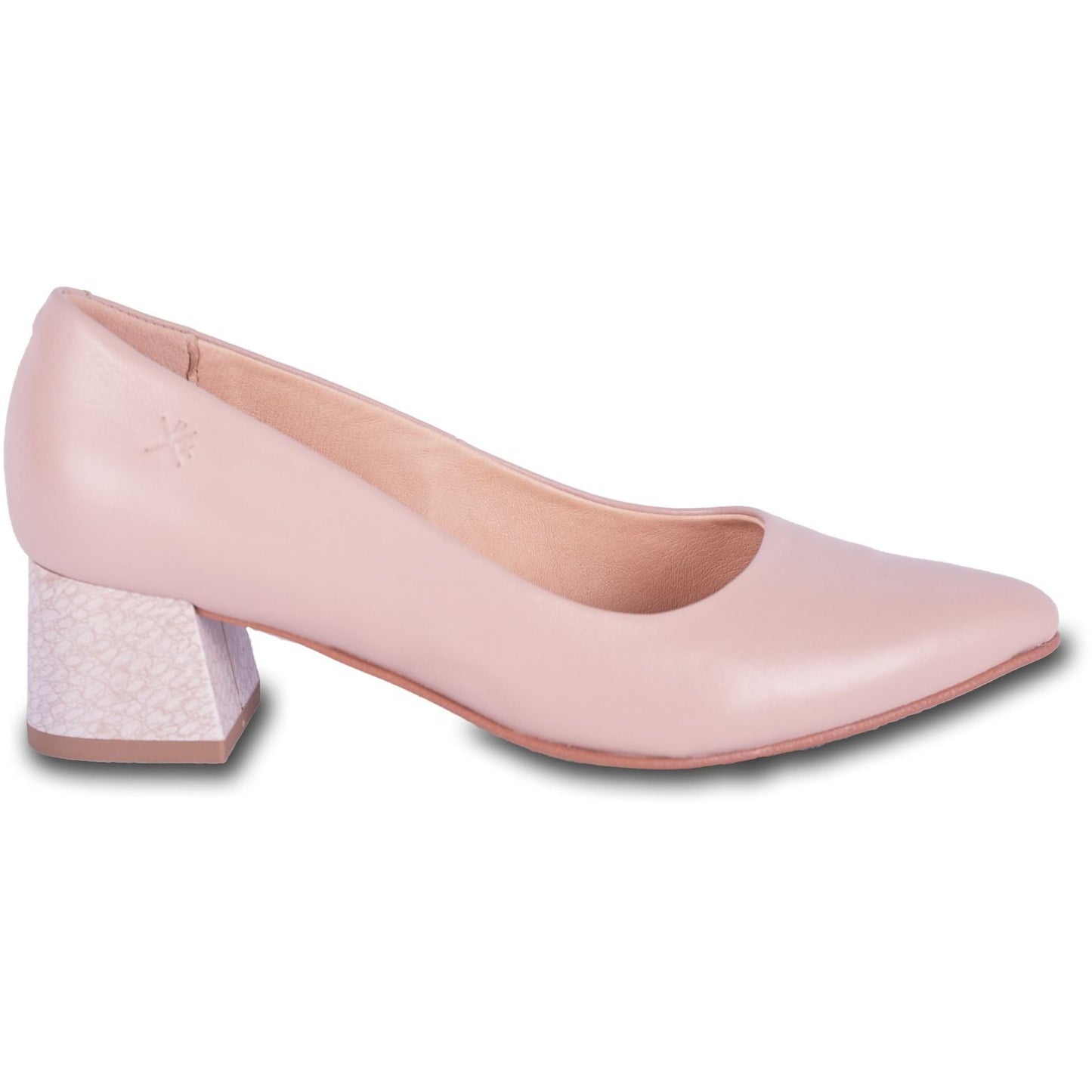 Genuine leather nude women heel pumps will give your posture an elegant look.