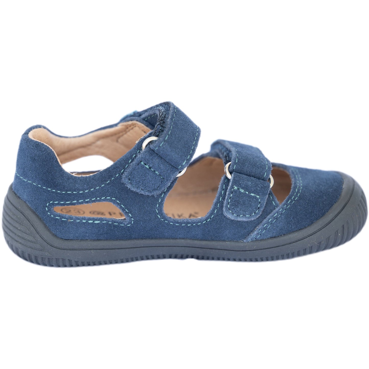 barefoot MERYL turquoise toddler girl/boy sneakers (narrow)