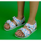 orthotic older girls sandals : T97: polka dots - feelgoodshoes.ae
