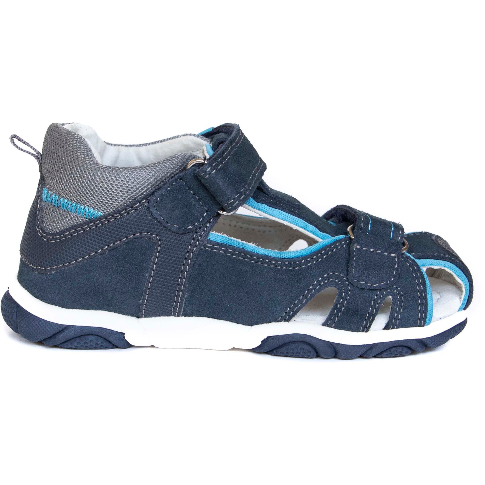 REAL blue toddler boy arch support sandals - feelgoodshoes.ae