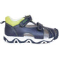 Smooth leather sandals for big boys, anatomically shaped