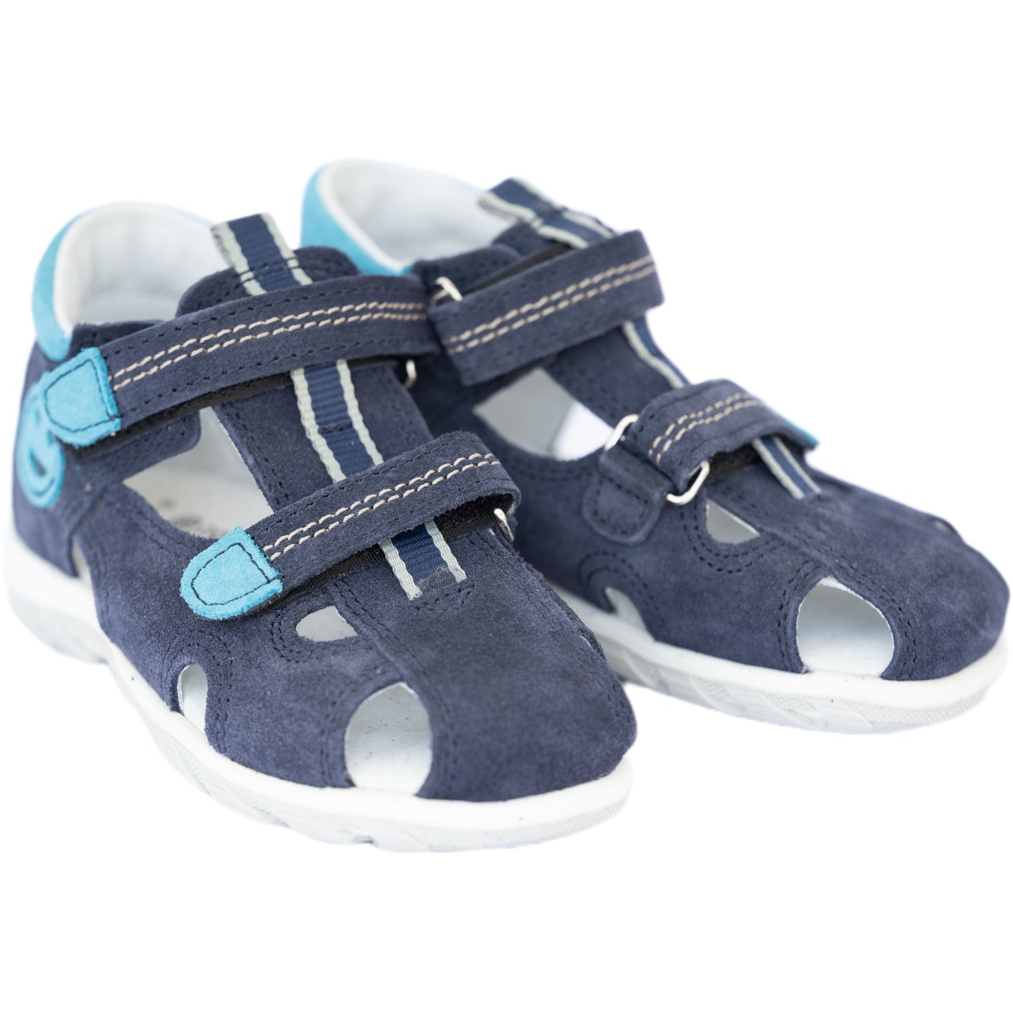 orthopedic toddler boy sandals: T102: color blue turquoise - feelgoodshoes.ae