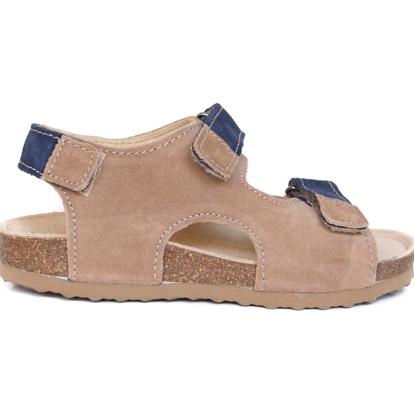 orthopedic older boys sandals  with open heel: T27: color brown - feelgoodshoes.ae