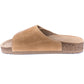T56 Gold Brown Ladies Orthotic Sandals - Cork Design