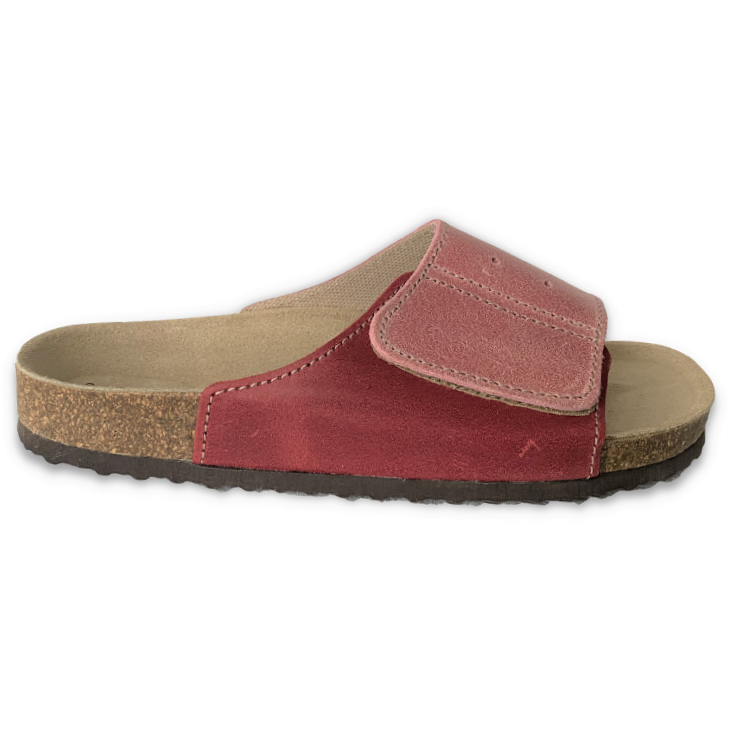 T56: color pink red ladies orthotic sandals - feelgoodshoes.ae