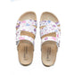 T90: colour 12 - white purple ladies orthotic sandals - feelgoodshoes.ae