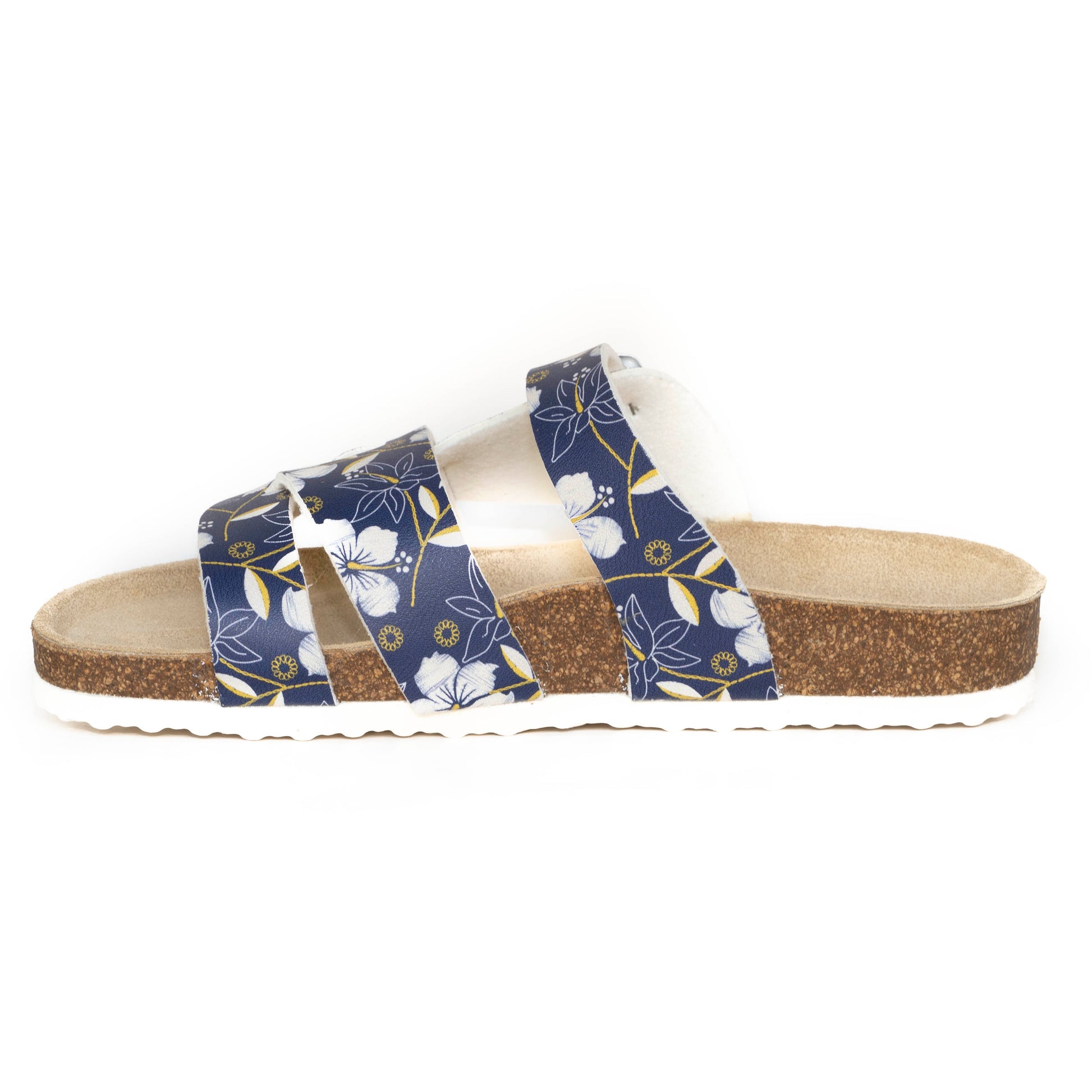 T90: colour 96- white blue ladies orthotic sandals - feelgoodshoes.ae