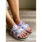 T92: colour 12 - white purple ladies orthotic sandals - feelgoodshoes.ae