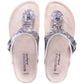 T96: colour 40 - white brown ladies orthotic sandals - feelgoodshoes.ae