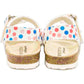 orthotic older girls sandals : T97: polka dots - feelgoodshoes.ae