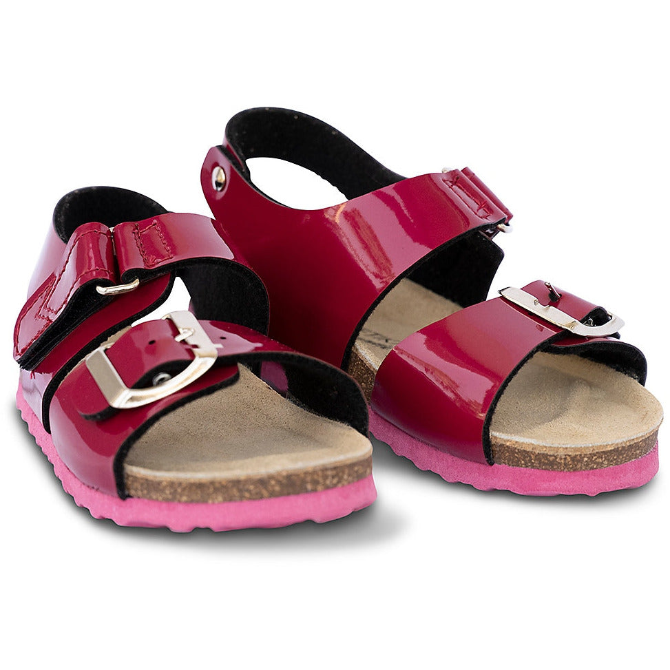 orthotic girls/ladies sandals: T97: color 20-raspberry - feelgoodshoes.ae